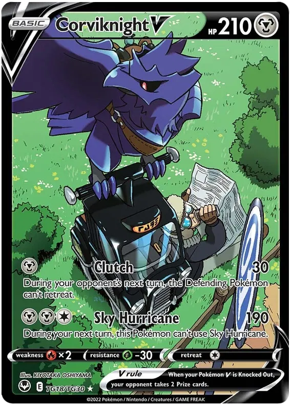 Corviknight V / TG18 Silver Tempest