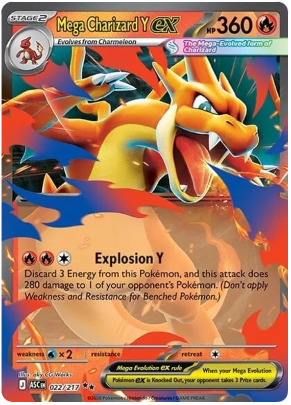 Mega Charizard Y EX / 022 Ascended Heroes