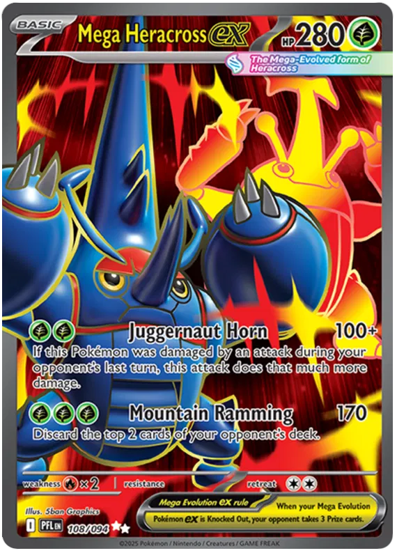 Mega Heracross EX / 108 Phantasmal Flames