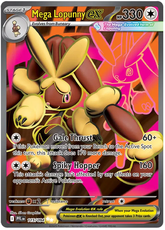 Mega Lopunny EX / 115 Phantasmal Flames