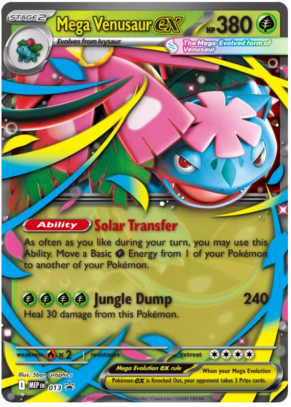 Mega Venusaur EX / 013 Mega Evolution Black Star Promos