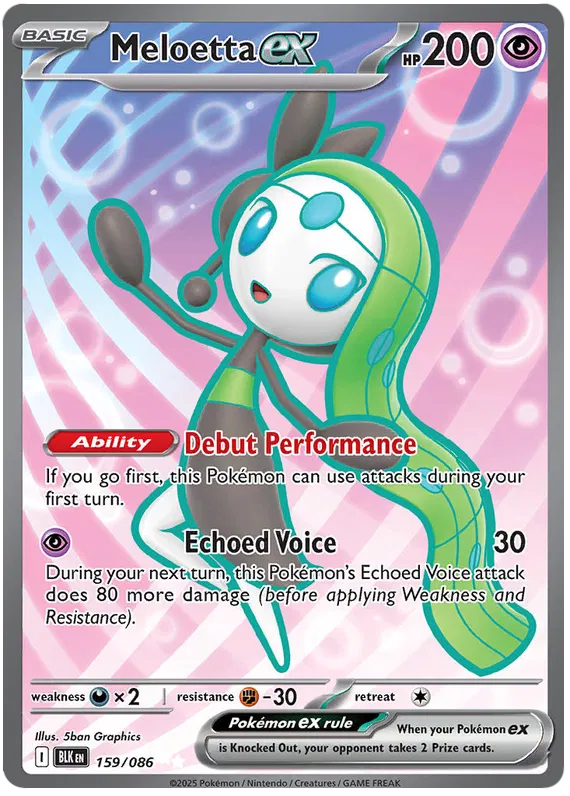 Meloetta EX / 159 Black Bolt