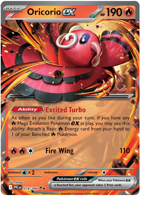 Oricorio EX / 018 Phantasmal Flames