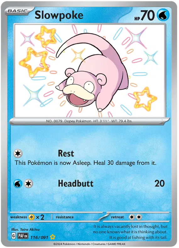 Slowpoke Shiny / 116 Paldean Fates