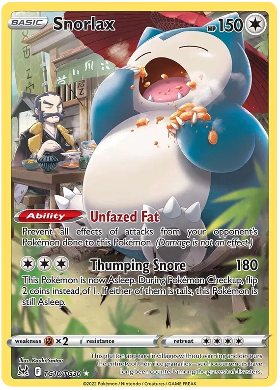 Snorlax / TG10 Lost Origin - Trainer Gallery