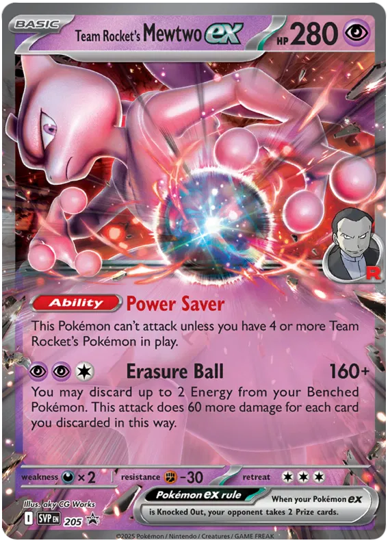 Team Rocket's Mewtwo EX / 205 Scarlet & Violet Promos