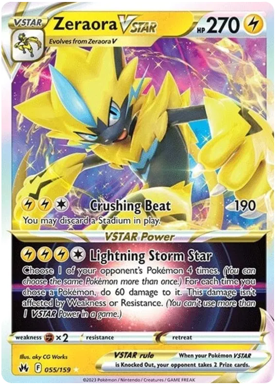 Zeraora VSTAR / 055 Crown Zenith