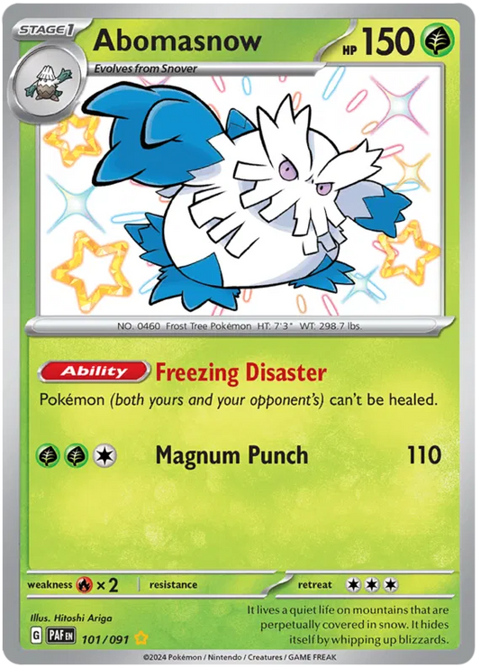 Abomasnow Shiny / 101 Paldean Fates