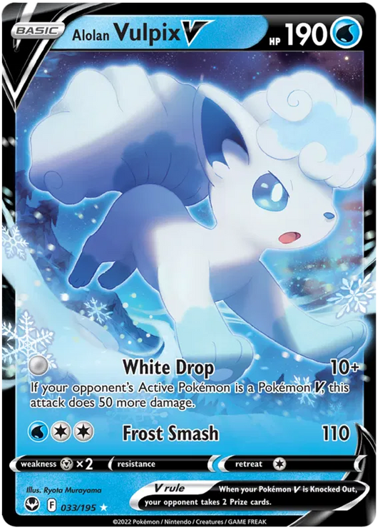 Alolan Vulpix V / 033 Silver Tempest