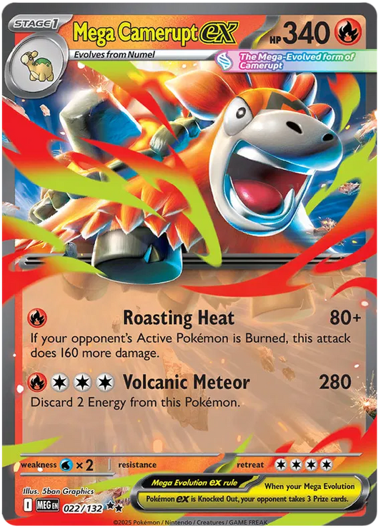 Mega Camerupt EX / 022 Mega Evolutions