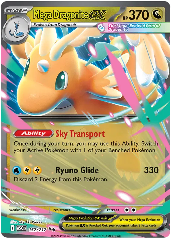 Mega Dragonite EX / 152 Ascended Heroes