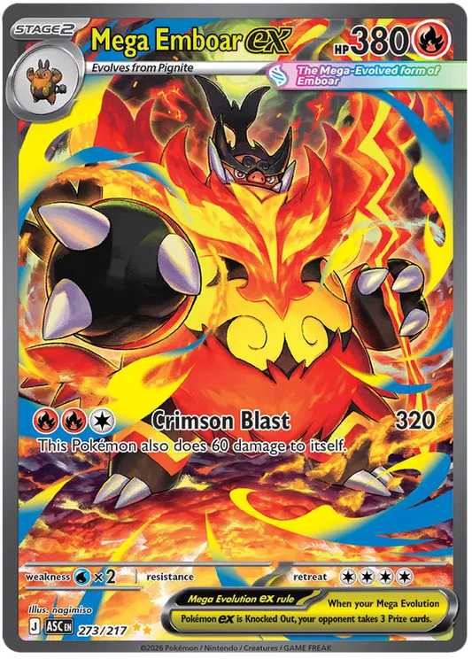 Mega Emboar EX / 273 Ascended Heroes