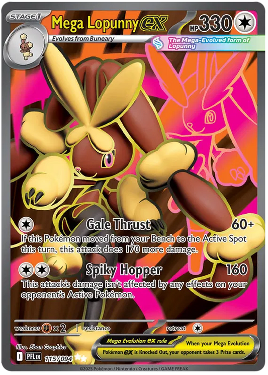 Mega Lopunny EX / 115 Phantasmal Flames