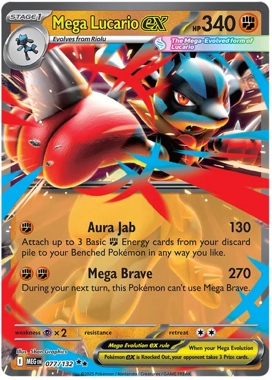 Mega Lucario EX / 077 Mega Evolutions