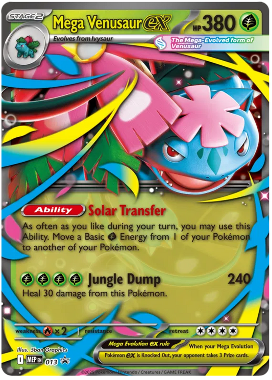 Mega Venusaur EX / 013 Mega Evolution Black Star Promos