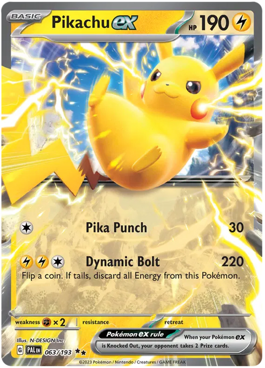 Pikachu EX / 063 Paldea Evolved