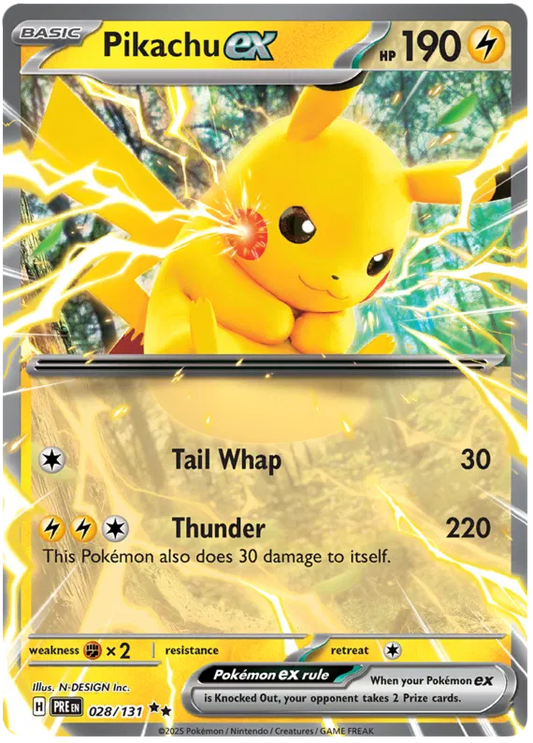 Pikachu EX / 028 Prismatic Evolutions