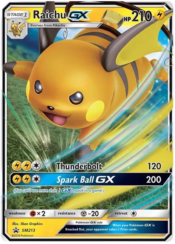 Raichu GX / SM213 Sun & Moon Promos