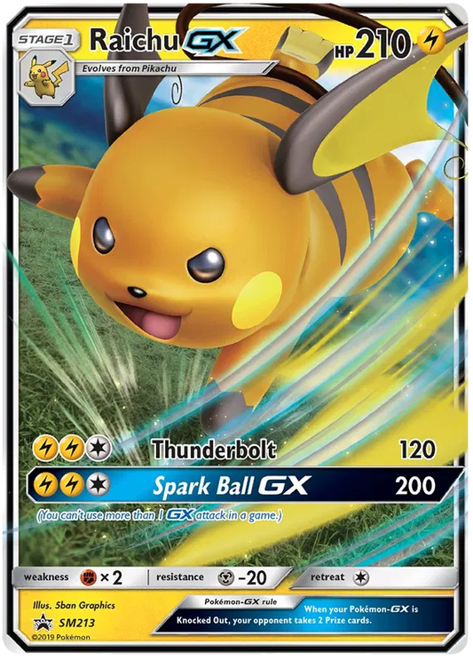 Raichu GX / SM213 Sun & Moon Promos