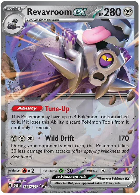 Revavroom EX / 156 Obsidian Flames