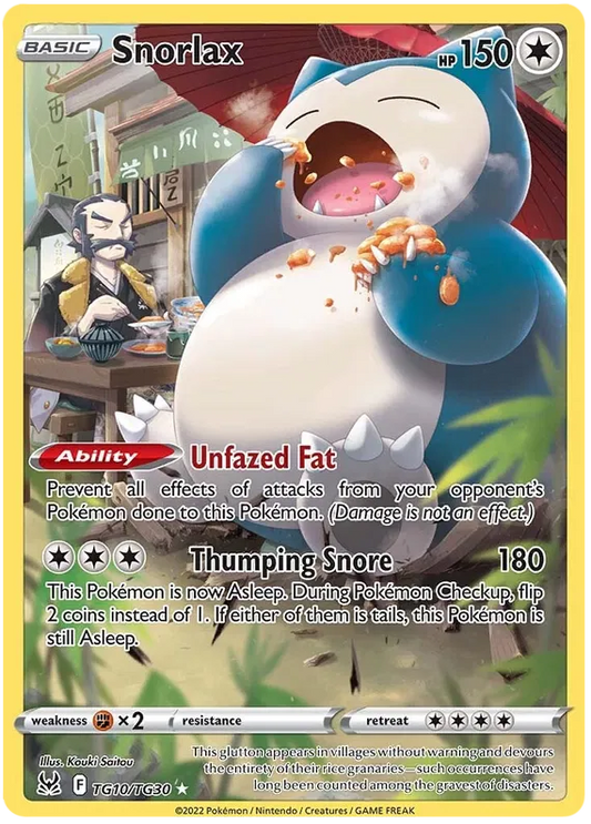 Snorlax / TG10 Lost Origin - Trainer Gallery