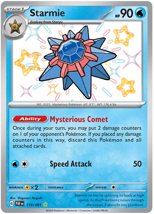 Starmie Shiny / 119 Paldean Fates