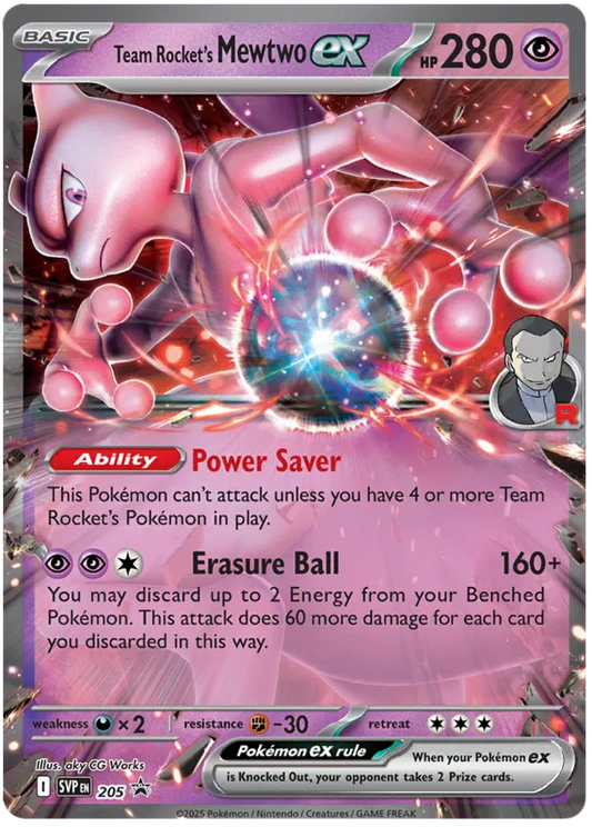 Team Rocket's Mewtwo EX / 205 Scarlet & Violet Promos