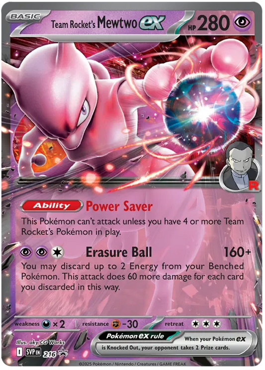 Team Rocket's Mewtwo EX / 216 Scarlet & Violet Promos