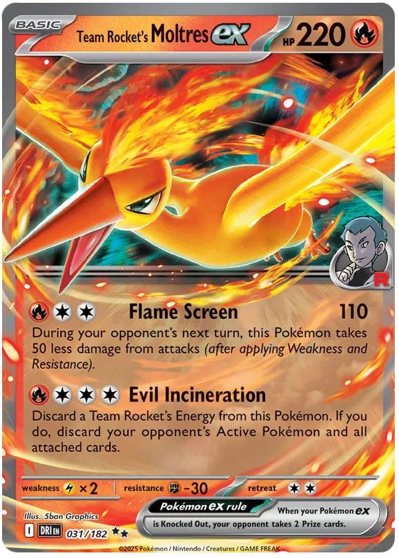 Team Rocket's Moltres EX / 031 Destined Rivals