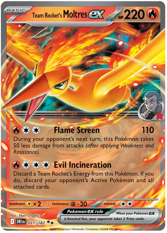 Team Rocket's Moltres EX / 031 Destined Rivals