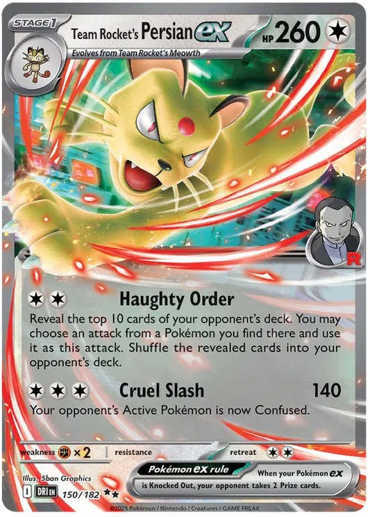 Team Rocket's Persian EX / 150 Destined Rivals